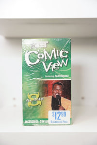 VHS BET ComicView All Stars 8 green sleeve Earthquake performing microphone COMICVIEW text ALL STARS 8 UNCENSORED Blockbuster sealed