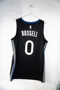 Nike Golden State Warriors 2019 City Edition NBA Authentics jersey size 44, featuring DeAngelo Russell name and number on back