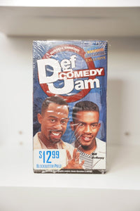 VHS Def Comedy Jam Martin Lawrence Bill Bellamy blue sleeve Def Comedy Jam red white logo RUSSELL SIMMONS BLOCKBUSTER EXCLUSIVE sealed