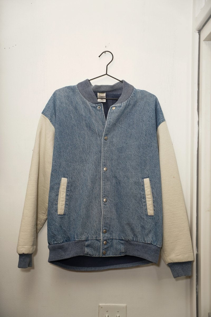 Denim Letterman Jacket - Keep It Classic