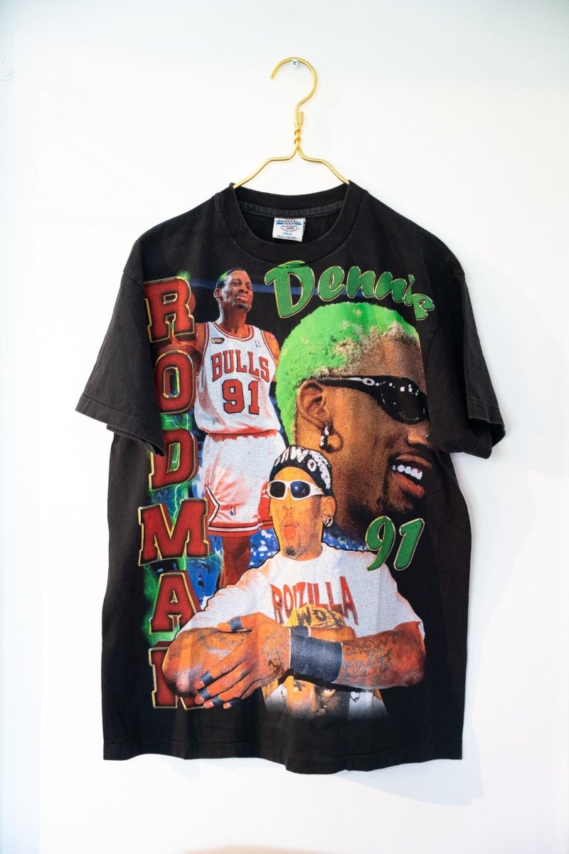 Dennis Rodman Single Stitch Modern Boot Shirt Size Large