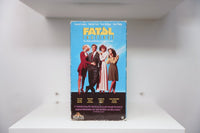 VHS Fatal Instinct Armand Assante three women Sherilyn Fenn Kate Nelligan Sean Young FATAL INSTINCT yellow text Sex Murder Revenge MGM UA