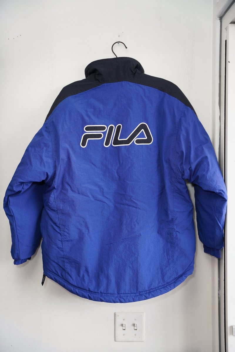 Fila Blue Pull Over Jacket - Keep It Classic