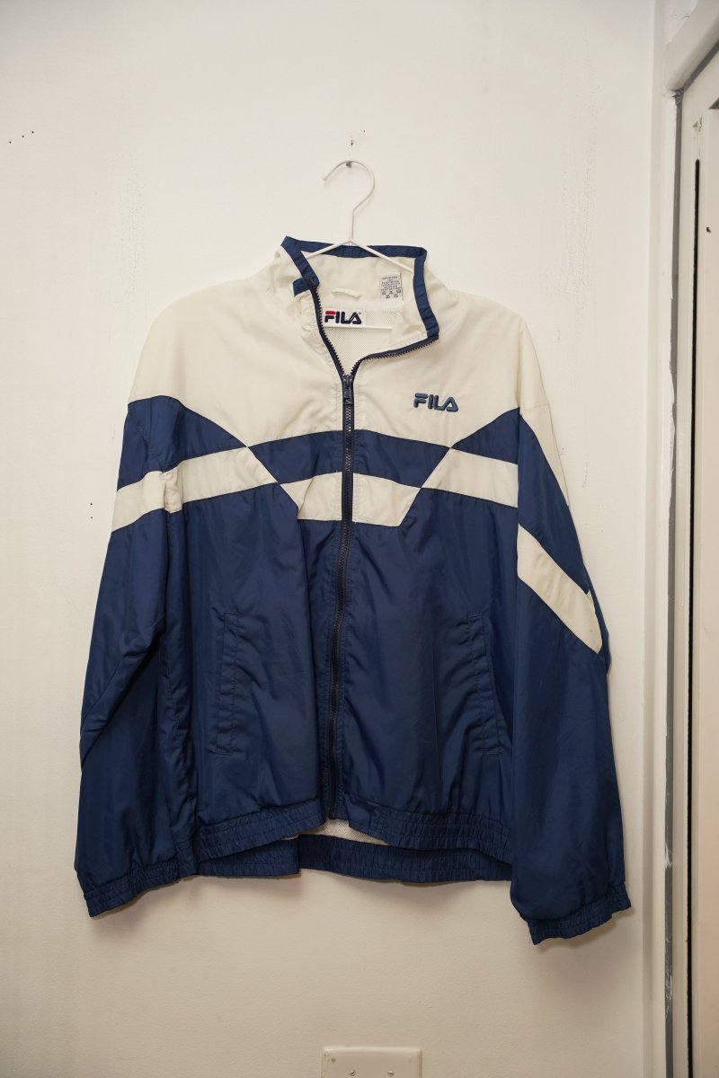 Fila Royal Blue and White Windbreaker Jacket - Keep It Classic