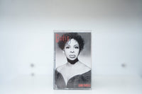 Gladys Knight Good Woman cassette tape clear case black and white portrait red Gladys Knight text GOOD WOMAN text