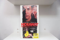 VHS Hideaway Jeff Goldblum intense Christine Lahti HIDEAWAY red text Chilling Best-Seller Hatch Harrison tagline Previously Viewed Clearance