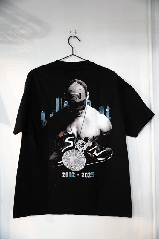 WWE John Cena Farewell Tour t-shirt in extra large, printed with event graphics and text on dark colored cotton fabric