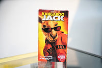 Kangaroo Jack VHS orange yellow sleeve with CGI kangaroo in sunglasses Brooklyn hoodie white title Pre-Viewed rental sticker Warner Bros