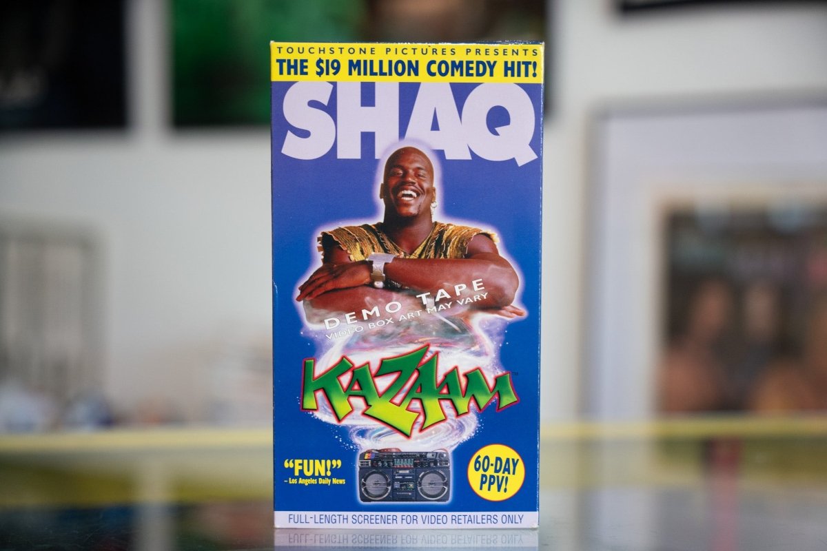 Buena Vista Kazaam Demo Tape VHS, front cover featuring movie title and imagery from the 1990s film