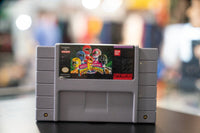 Mighty Morphin Power Rangers Bandai cartridge for Super Nintendo SNES from 1995, showing the labeled game case spine and front cover art