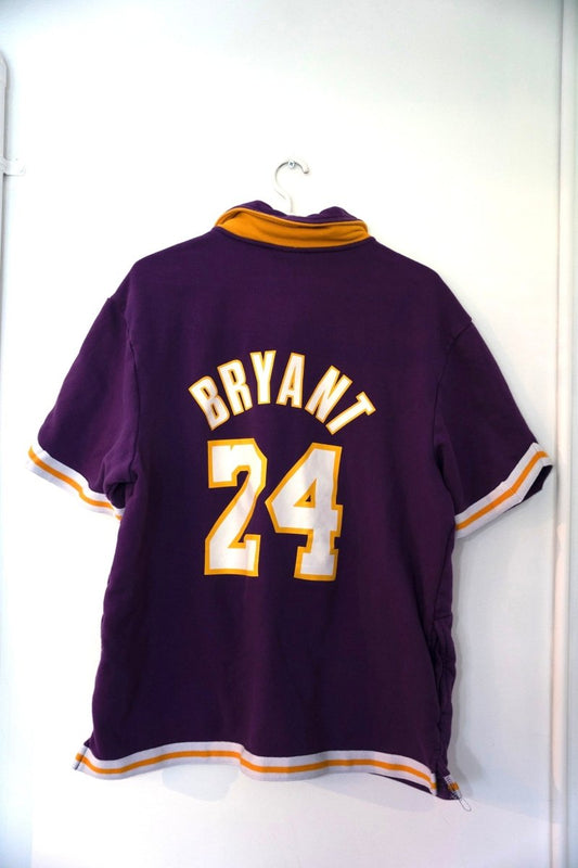 Mitchell & Ness Hardwood Classic Kobe Bryant Los Angeles Lakers Men's Los Angeles Lakers French Terry Shooting Shirt Warm Up Size Large - Keep It Classic