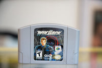 Nintendo Win Back cartridge for Nintendo 64, late 1990s, with black label and red accents on white background