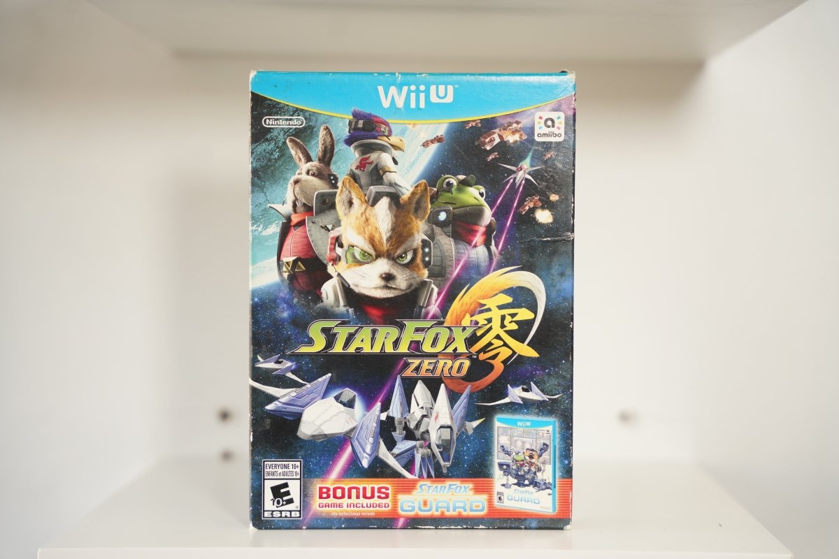 Nintendo Wii U Star Fox Zero Guard bundle box Fox McCloud team Arwings space STAR FOX ZERO kanji Bonus Game Guard Nintendo Everyone 10+