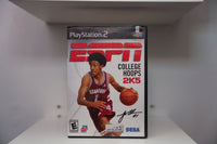 PS2 ESPN College Hoops 2K5 case Stanford player red jersey dribbling ESPN red text COLLEGE HOOPS 2K5 NCAA Online Sega Everyone