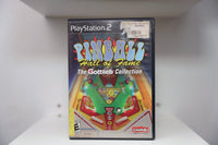 PS2 Pinball Hall of Fame The Gottlieb Collection case with colorful Big Shot pinball table overhead view, Crave Entertainment logo, price sticker
