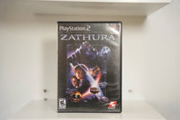 PS2 Zathura case two boys robot red eyes house floating space planets ZATHURA silver text 2K Games Everyone 10+