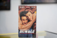 Ready to Rumble VHS with David Arquette and Scott Caan in wrestler headlock red silver READY TO RUMBLE title and shrink wrap