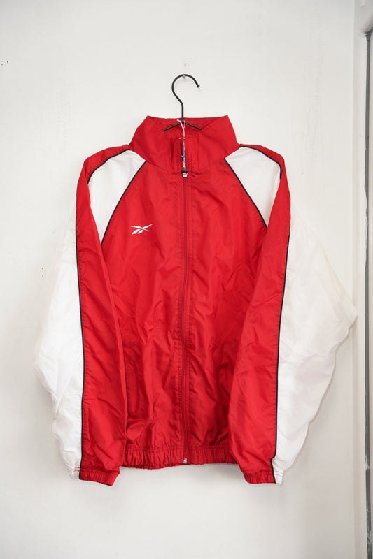 Reebok Red and White Windbreaker - Keep It Classic