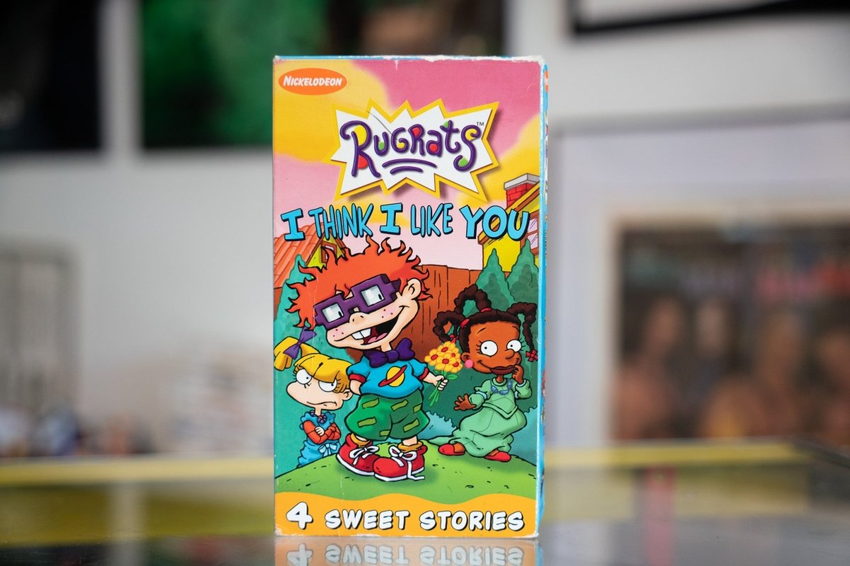 Rugrats: I Think I Like You VHS box front cover showing animated toddler characters, 1990s Nickelodeon cartoon merchandise