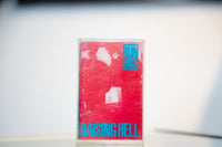 Run-DMC Raising Hell cassette tape clear case red-toned cover photo blue RUN DMC and RAISING HELL block lettering Profile Records 1986