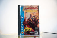 Sega CD Advanced Dungeons Dragons Eye of the Beholder game complete in tall case blue spine undead warrior axe fantasy art FCI GA rating