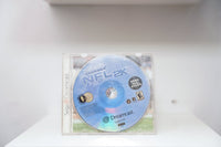 Sega Dreamcast NFL 2K blue GD-ROM disc in clear jewel case, Sega Sports logo, Sega All Stars badge, Everyone rating, no cover art