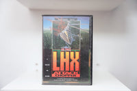Sega Genesis LHX Attack Chopper clamshell case helicopter missiles forest ELECTRONIC ARTS AIR FORCE LHX ATTACK CHOPPER text