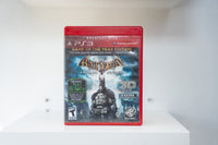 PS3 Batman Arkham Asylum Game of the Year Edition red Greatest Hits case Batman rain Gothic asylum gold BATMAN text WB Games Teen