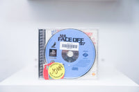 PS1 NHL FaceOff 97 blue disc jewel case NHL FACE OFF 97 text NHLPA PlayStation Sony Video City rental sticker