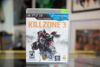 Sony PlayStation Killzone 3 PS3 game case showing cover art with soldier in tactical gear against blue-toned background, 2011