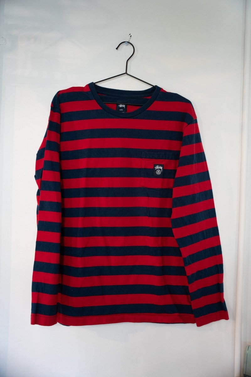 Stussey Long Sleeve Striped Shirt Size XL - Keep It Classic