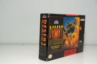 Nintendo Super Nintendo Desert Strike Return to Gulf complete in box, 1992 action game with original packaging visible