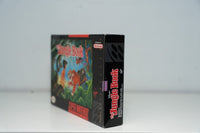 Nintendo Super Nintendo The Jungle Book complete in box game with original packaging and instruction manual from 1990s era