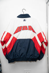 Team USA 1996 Olympics Games Pullover Starter Jacket - Keep It Classic
