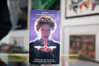 The Indian In The Cupboard VHS tape by Columbia TriStar Home Video, 1995 release with illustrated cover art featuring animated Native American character and cupboard imagery