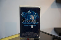Casper VHS tape clamshell case 1995 Universal Casper Friendly Ghost Ghostly Trio blue tones Seeing Is Believing cover art