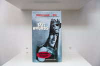 VHS Exit Wounds blue gray cover Steven Seagal leather jacket DMX sunglasses EXIT WOUNDS white text DMX music video badge Warner Bros