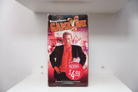 VHS Game Day red cover Richard Lewis blazer red shirt basketball action GAME DAY yellow red text coach tagline Pre-Viewed sticker