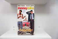 VHS Money Talks Chris Tucker white tank top cash Charlie Sheen suit red convertible moneytalks red yellow text Los Angeles Times