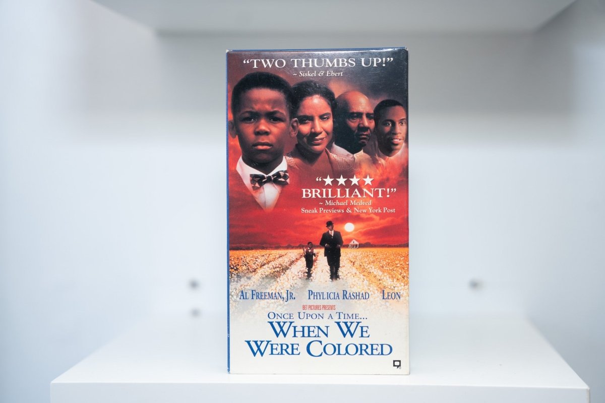 VHS Once Upon a Time When We Were Colored amber cover young boy bow tie cast faces sunset cotton field silhouette Phylicia Rashad BET Pictures