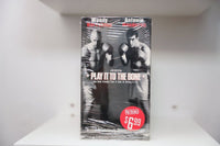 VHS Play It to the Bone shrink wrap black and white Woody Harrelson Antonio Banderas boxing gloves PLAY IT TO THE BONE white text Pre-Viewed