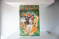 VHS Road to El Dorado DreamWorks clamshell Tulio Miguel white horse jungle golden city EL DORADO gold text Roger Ebert quote