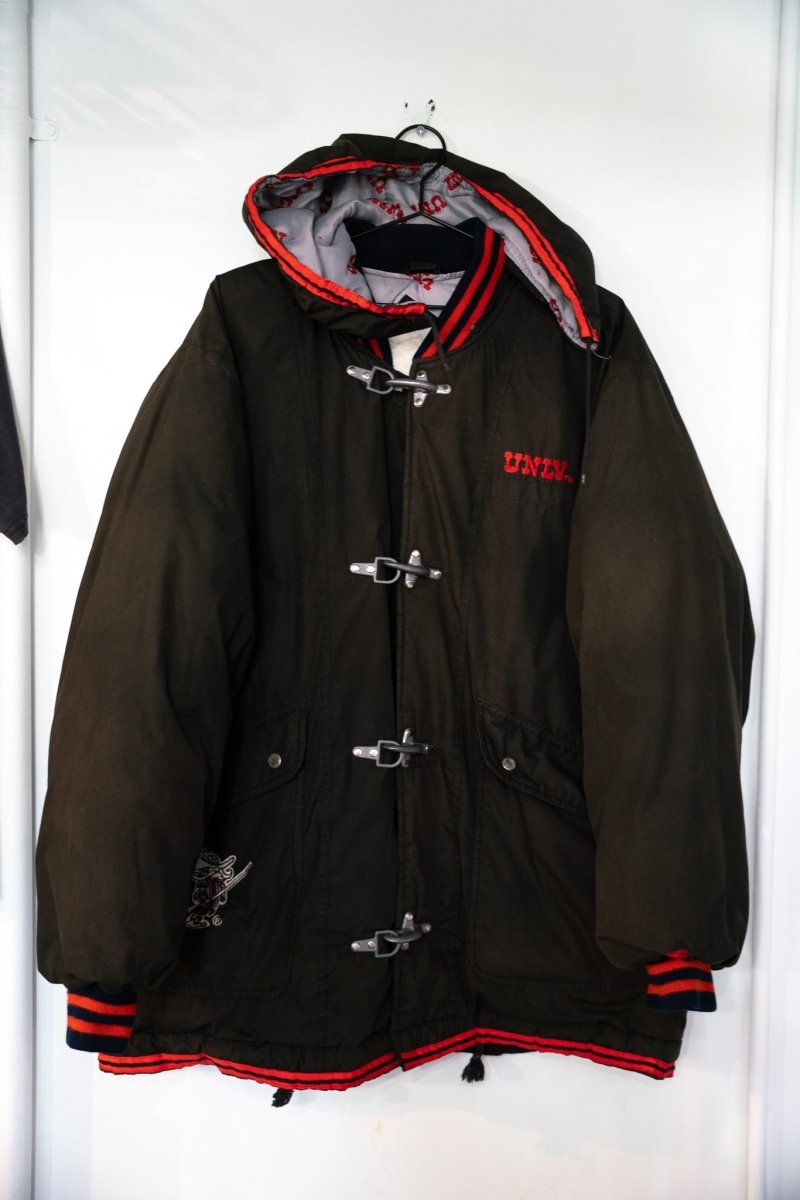 Vintage 1991 UNLV Runnin' Rebels Starter "Fireman" Parka Size XL (missing Zipper)