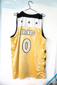Adidas Washington Wizards Gilbert Arenas basketball jersey in XXL, unworn with tags attached, displayed flat against white background