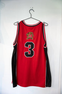 Colosseum Athletics Maryland Terrapins basketball jersey in extra large, featuring red and black colorway with mesh fabric visible on the shoulders and sides