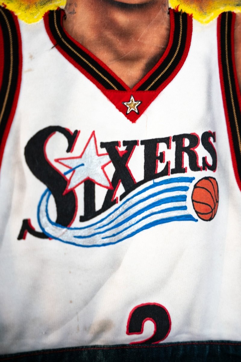 Vintage Custom Allen Iverson Denim Jacket Size XL - Keep It Classic