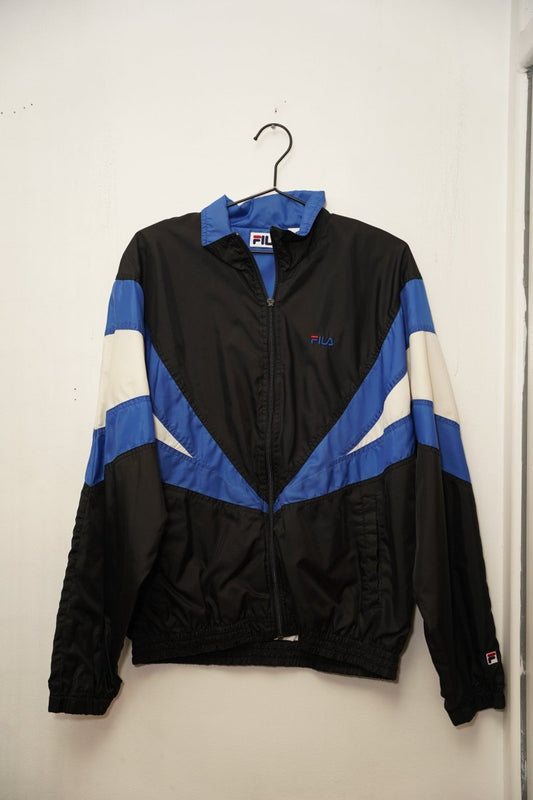 Vintage Fila Black and Blue Windbreaker - Keep It Classic