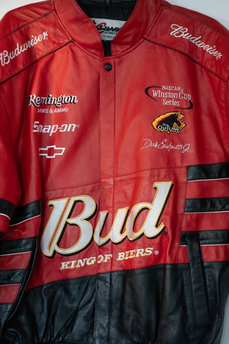 レーシングジャケット　Budweiser King of Beers ジャケット 楽天市場】古着 CHASE AUTHENTICS Bud KING OF BEERS