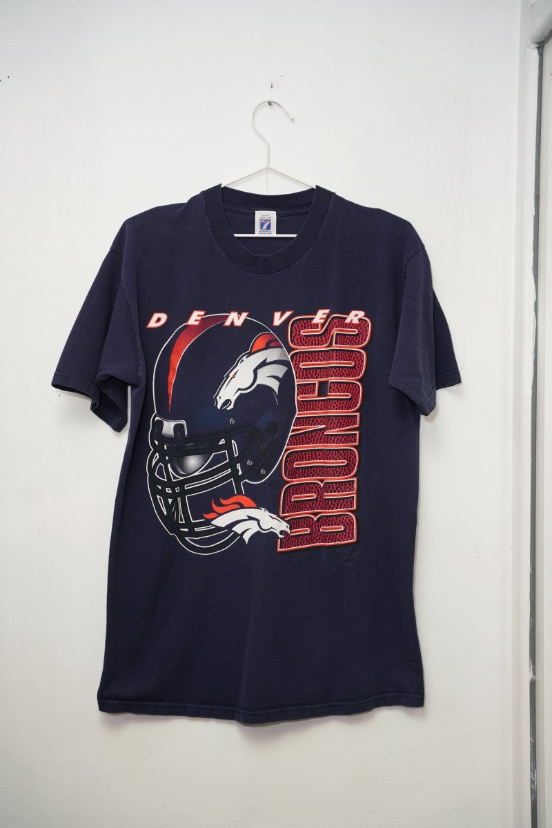 Vintage Logo 7 Denver Broncos Helmet Shirt - Keep It Classic