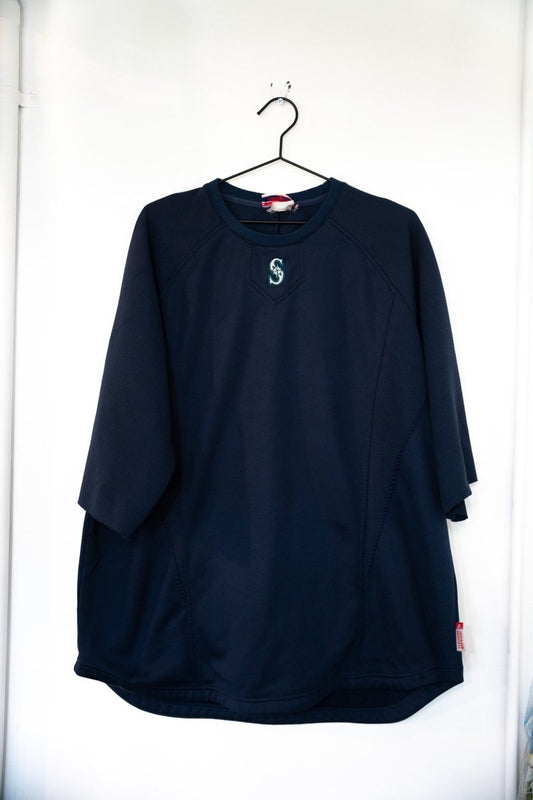 Vintage Majestic Seattle Mariners 1/4 Sleeve Shirt Size XL - Keep It Classic